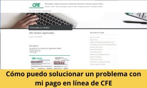 Cómo puedo solucionar un problema con mi pago en línea de CFE